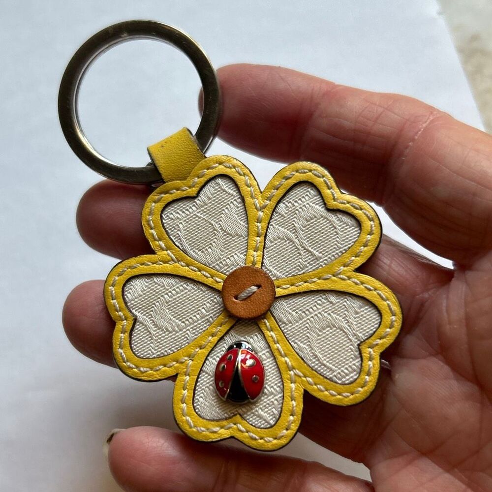 COACH Flower Ladybug Keychain - Picture 5 of 5